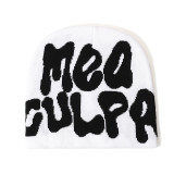 Winter Letter Jacquard Warm Knitting Hat Trendy Unisex Hat