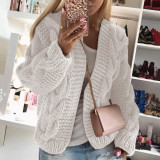 Autumn And Winter Sweaters Warm Knitting Cardigan Tops For Women