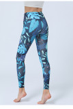 Women's Printed Yoga Leggings High Waist Butt Lift Sports Fitness Basic Pants Yoga Wear