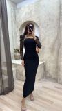 Autumn Long Sleeve Slim Fit Sexy Long Dress