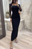 Autumn Long Sleeve Slim Fit Sexy Long Dress
