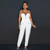 Diamond Chain Sexy Straps Style Slim Jumpsuit For Women Fashionable Women's Clothing