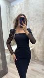 Autumn Long Sleeve Slim Fit Sexy Long Dress