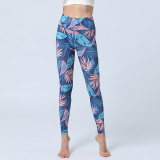Women's Printed Yoga Leggings High Waist Butt Lift Sports Fitness Basic Pants Yoga Wear