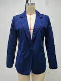 Autumn And Winter Fashion Patchwork Turndown Collar Slim Chic Blazer