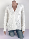 Autumn And Winter Sweaters Warm Knitting Cardigan Tops For Women