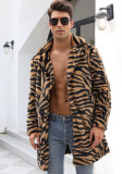 Men's Autumn and Winter Warm Furry Long Jacket