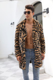 Men's Autumn and Winter Warm Furry Long Jacket