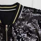 Women's Spring And Autumn Chic Short Sequined Jacket