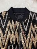 Fashionable Spring And Autumn Long-Sleeved Trendy Women's Sequined Jackets
