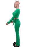 Women Autumn Casual Long Sleeve Top and Pant Two-piece Set