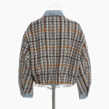 Autumn Retro Denim Patchwork Fashion Jacket