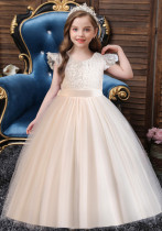 Girls Sweet Princess Solid Dress Costume Festival Dress Girls Sweet Princess Solid Dress Costume Festival Dress
