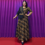 African Women Clothing Plus Size Women Clothing Chic Career Career Jacket Dress Two Piece Set