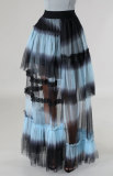 Women High Waist Mesh Skirt