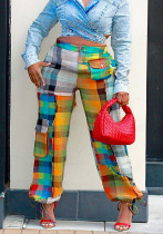 Fall/Winter Patchwork Multi-Pocket Asymmetric Positioning Print Cargo Pants Fall/Winter Patchwork Multi-Pocket Asymmetric Positioning Print Cargo Pants