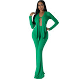 Women Autumn Casual Long Sleeve Top and Pant Two-piece Set