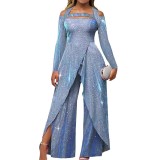 Women Sexy Sequined Irregular Design Chic Jumpsuit