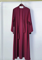 Women Round Neck Loose Solid Maxi Dress Women Round Neck Loose Solid Maxi Dress