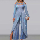 Women Sexy Sequined Irregular Design Chic Jumpsuit