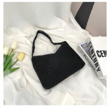Women's Bags Autumn Simple Fashion Painted Rhinestone Shoulder Bag Evening Bag