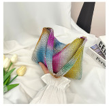 Women's Bags Autumn Simple Fashion Painted Rhinestone Shoulder Bag Evening Bag