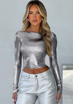 Women's Winter Fashion Slim Crop Long Sleeve Tops For Women Women's Winter Fashion Slim Crop Long Sleeve Tops For Women