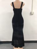 Women Elegant Lace Straps Party Evening Dresss