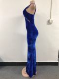 Women Elegant Lace Straps Party Evening Dresss