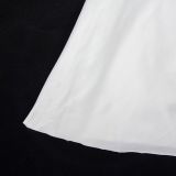 Women Solid Halter Neck Pleated Irregular Mini Dress