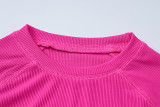 Women Winter Long Sleeve Top and Sports Tight Pants Two-piece Set