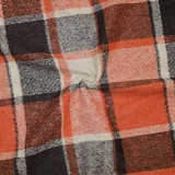 Women Autumn and Winter Loose Plaid Long Shirt Coat