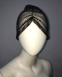 Women Autumn and Winter Rhinestone Party Dome Hat