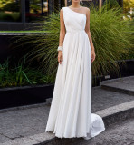 Women's Slash Shoulder Dslim Formal Party Dress Long Dress