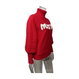 Christmas Turtleneck Women's Autumn And Winter Loose Bat Sleeves Outdoor Wear Knitting Shirt Sweatwear Tops For Women