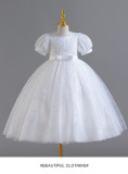 Girls' Dresses Children's Long Flower Girl's Performance Dress Sequined Mesh Puffy Princess Dress