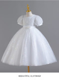 Girls' Dresses Children's Long Flower Girl's Performance Dress Sequined Mesh Puffy Princess Dress