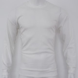 Men's Autumn and Winter Sports Solid waffle Round Neck Top