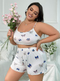 Plus Size Women See-Through Lace-Up Night dress Sexy Lingerie