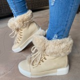 Women Winter Velvet Furry Snow Boots