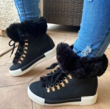 Women Winter Velvet Furry Snow Boots