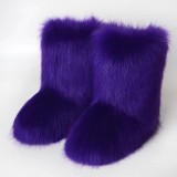 Women Furry winter warm snow boots