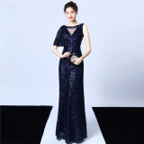Plus Size Beauty Sequins Long Formal Party Evening Dress