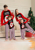Spring and Autumn Christmas Printed Home Clothes Plaid Parent-Child Pajamas Spring and Autumn Christmas Printed Home Clothes Plaid Parent-Child Pajamas
