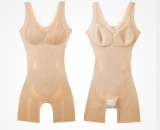 body shaping jumpsuit tummy control fitted waist and hip tightening body slimming body romper with breast pads