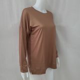 Women's Tops Loose Casual Round Neck Long Sleeve T-Shirt