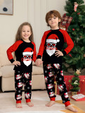Christmas Family Wear elderly printed long-sleeved Pajama two-piece set