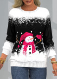 Women's Christmas Print Raglan Print T-Shirt