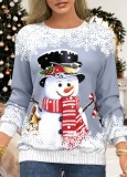 Women's Christmas Print Raglan Print T-Shirt