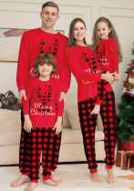 Christmas Parent-Child Wear Letter Printed Casual Home Wear Pajamas